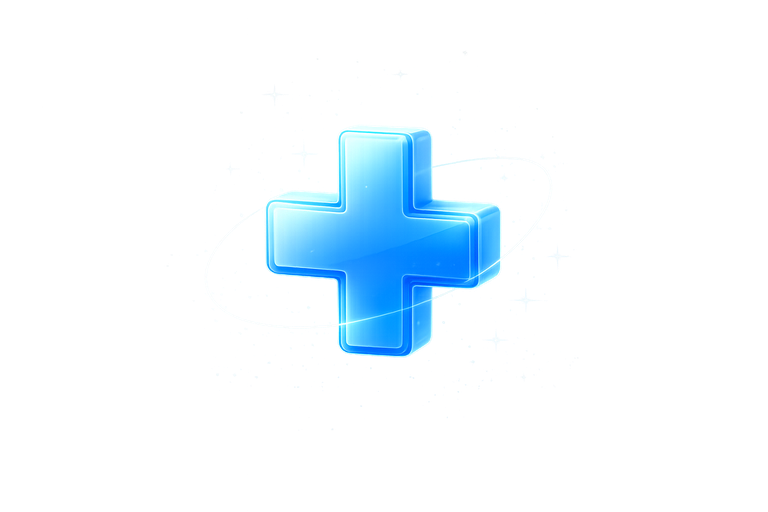 MedGuard AI 3D medical logo